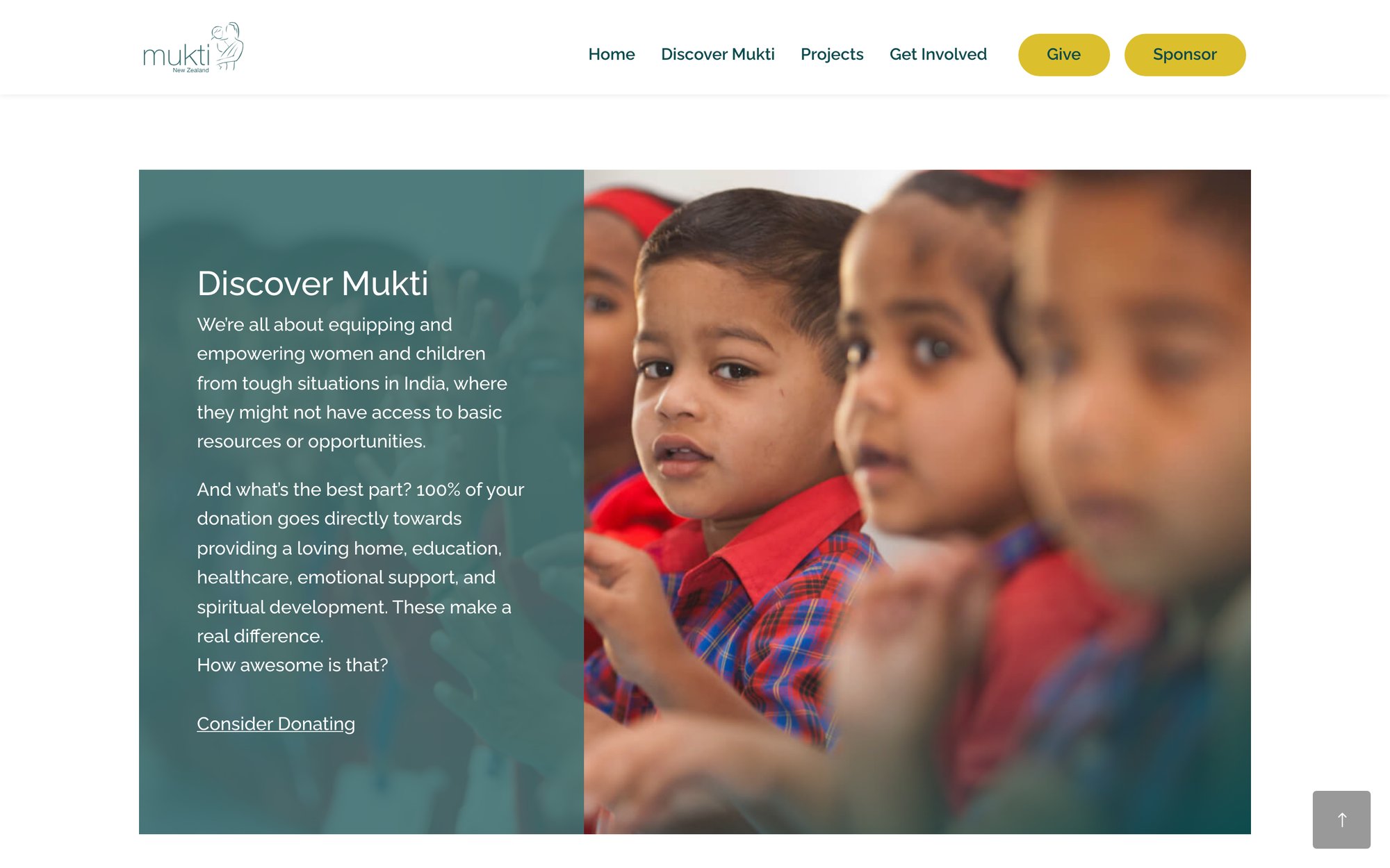 Website, giving & sponsorship — image 1